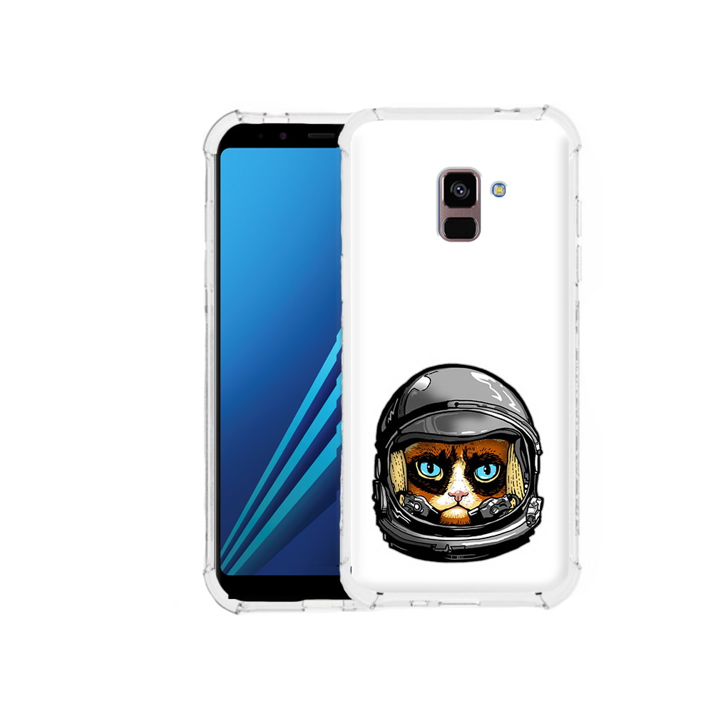 

Чехол MyPads Tocco для Samsung Galaxy A8 Plus кот космонавт (PT119249.593.400), Tocco