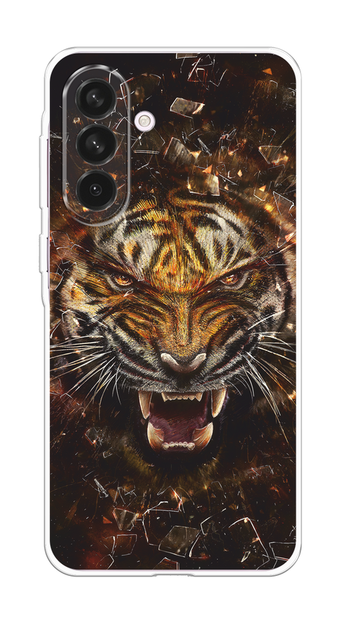 

Чехол на Samsung Galaxy A56 5G Тигр осколки, Оранжевый;серый;черный, 2110850-1