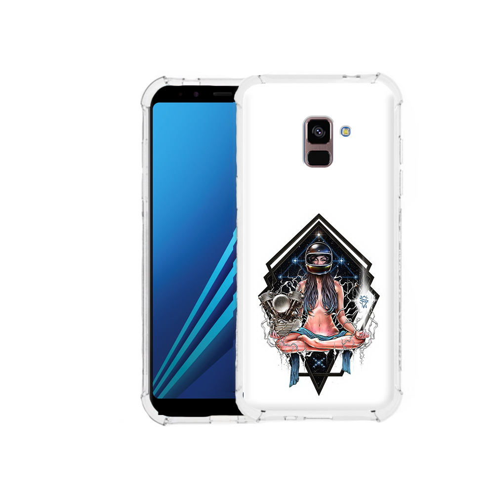 

Чехол MyPads Tocco для Samsung Galaxy A8 Plus красивая девушка в шлеме (PT119249.593.406), Tocco