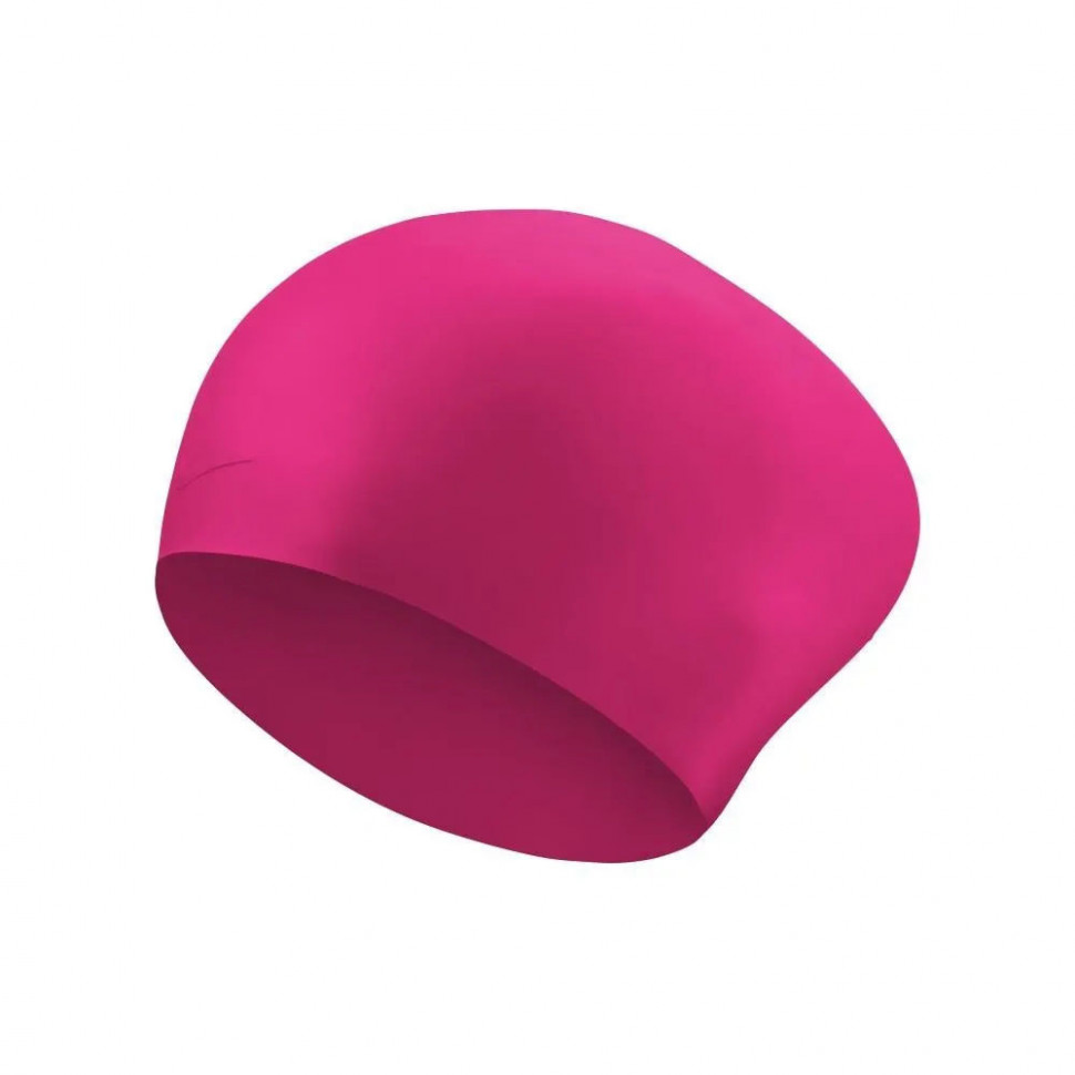 Шапочка для плавания NIKE Long Hair Silicone, розовый, силикон