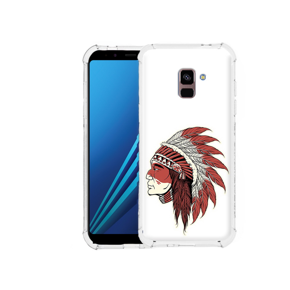 

Чехол MyPads Tocco для Samsung Galaxy A8 Plus красный индеец (PT119249.593.411), Tocco