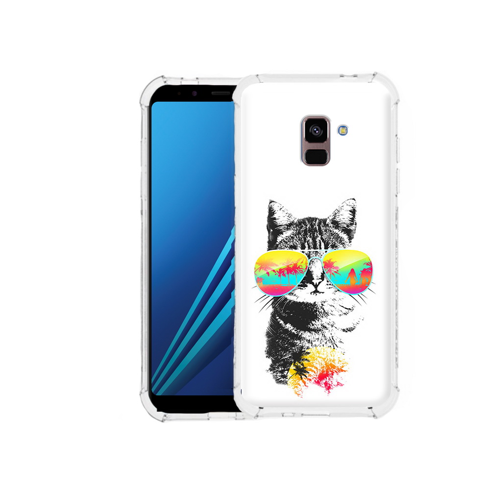 

Чехол MyPads Tocco для Samsung Galaxy A8 Plus крутой кот (PT119249.593.425), Tocco