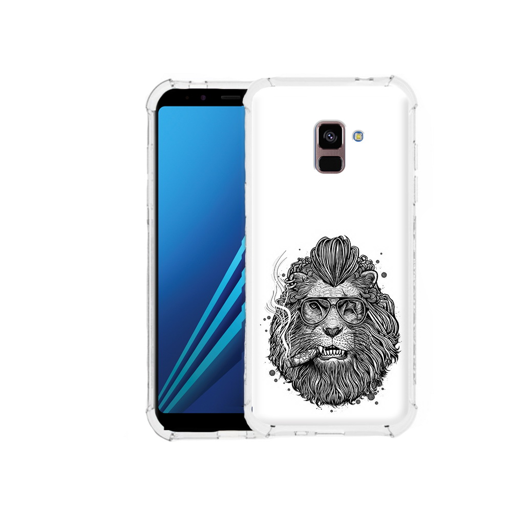 

Чехол MyPads Tocco для Samsung Galaxy A8 Plus курящий лев (PT119249.593.432), Tocco