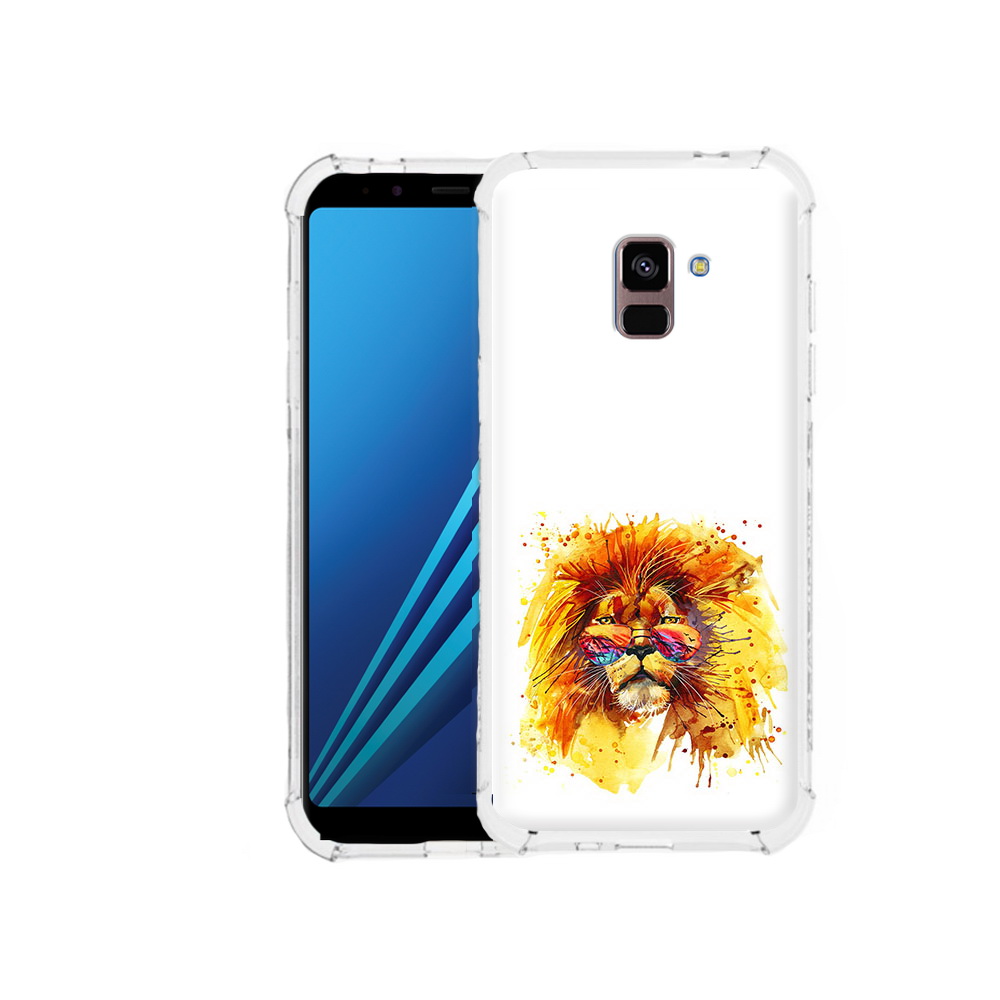 

Чехол MyPads Tocco для Samsung Galaxy A8 Plus лев в очках (PT119249.593.436), Tocco