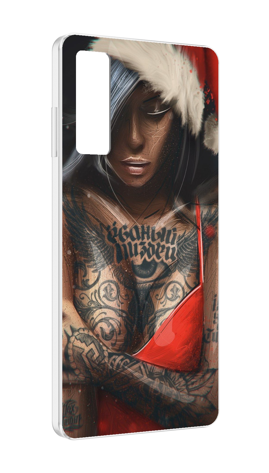

Чехол MyPads санта-клаус-девушка для TCL 20 5G, Прозрачный, Tocco
