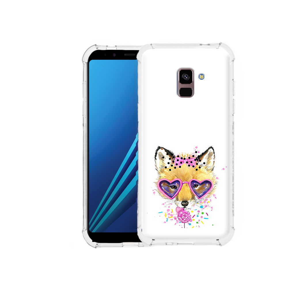 

Чехол MyPads Tocco для Samsung Galaxy A8 Plus лисенок с бантиком (PT119249.593.441), Tocco