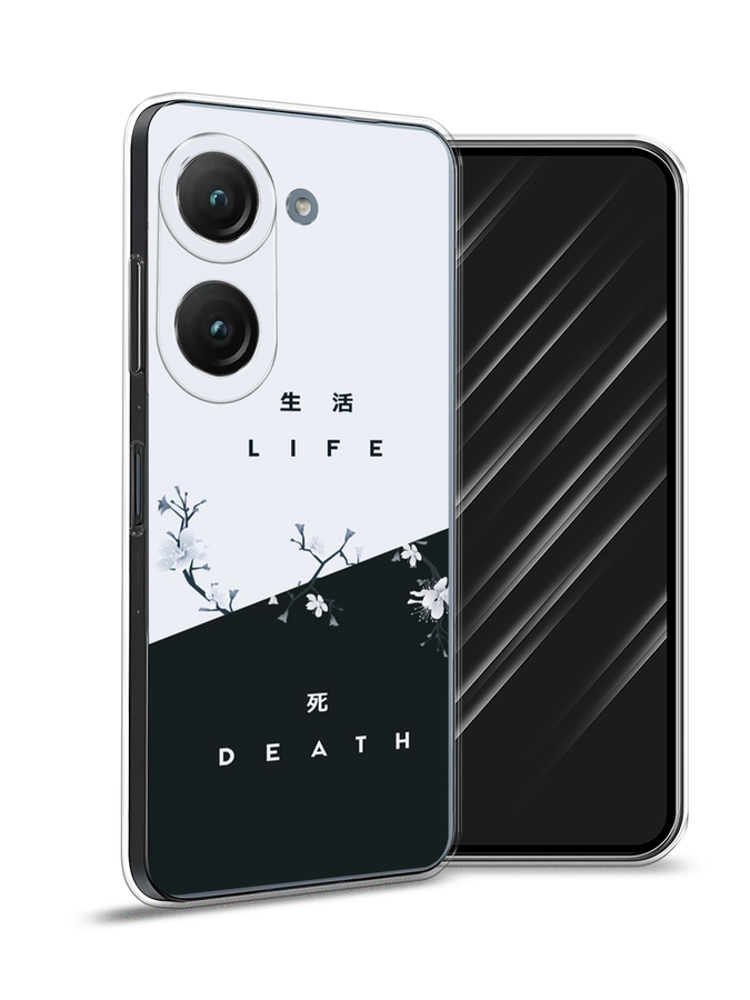 

Чехол Awog на Asus ZenFone 9 "Life and death", Черный;серый, 44950-7