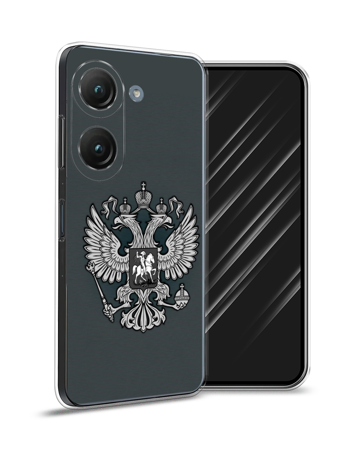 

Чехол Awog на Asus ZenFone 9 "Герб России серый", 44950-5
