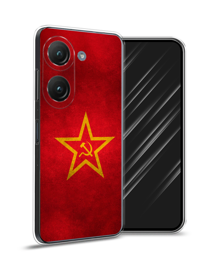 

Чехол Awog на Asus ZenFone 9 "Красное знамя", Желтый;красный, 44950-10