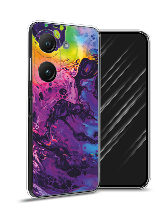 

Чехол Awog на Asus ZenFone 9 "ACID fluid", Бордовый, 44950-3