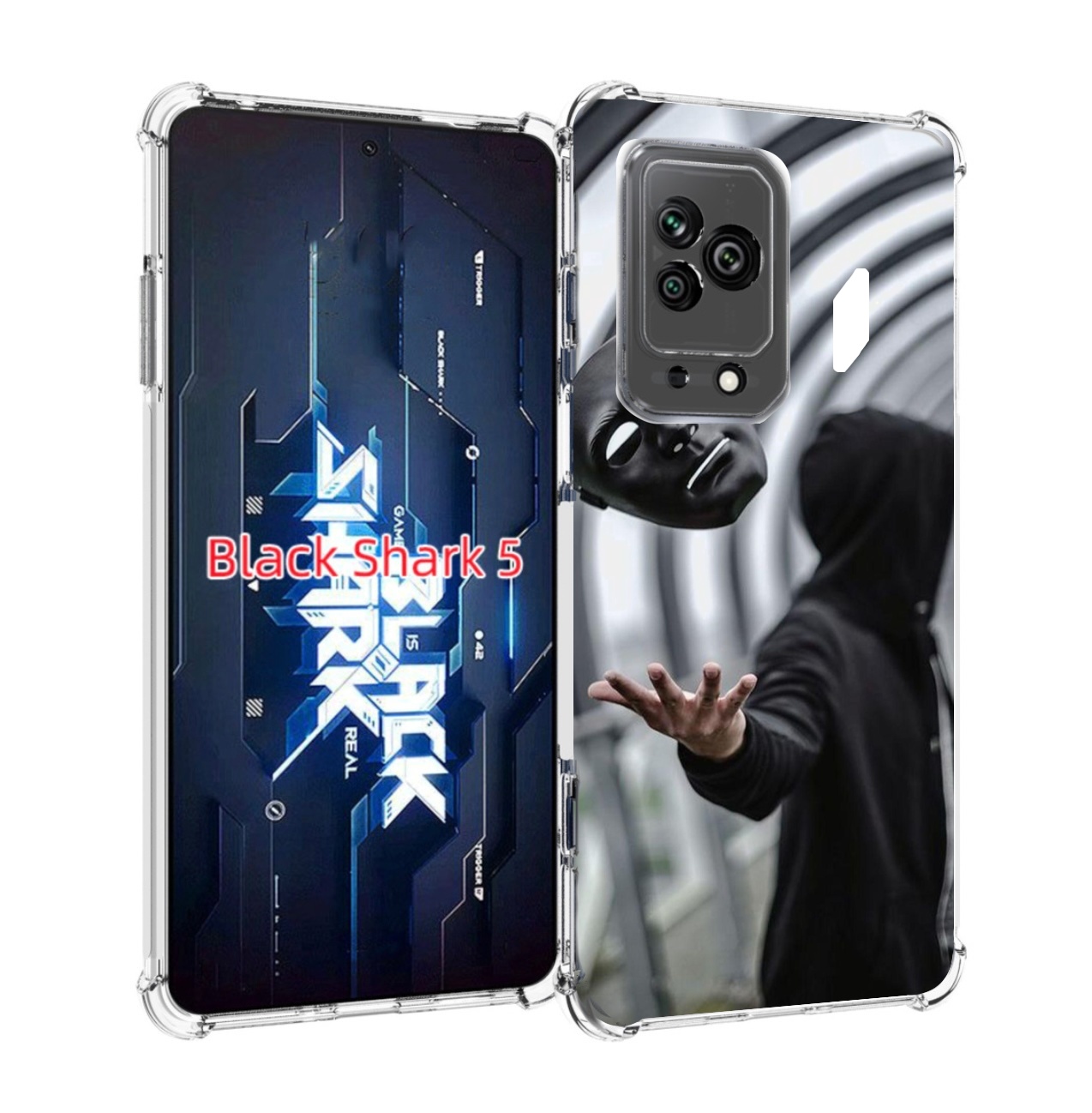 

Чехол MyPads Сними-маску для Xiaomi Black Shark 5, Прозрачный, Tocco