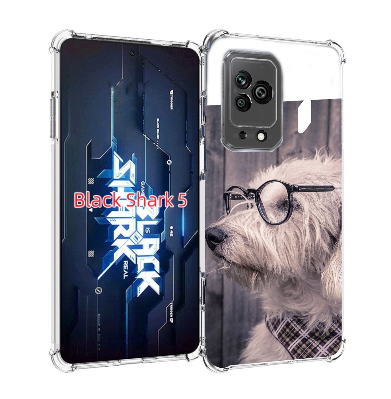 

Чехол MyPads Собака-в-очках для Xiaomi Black Shark 5, Прозрачный, Tocco