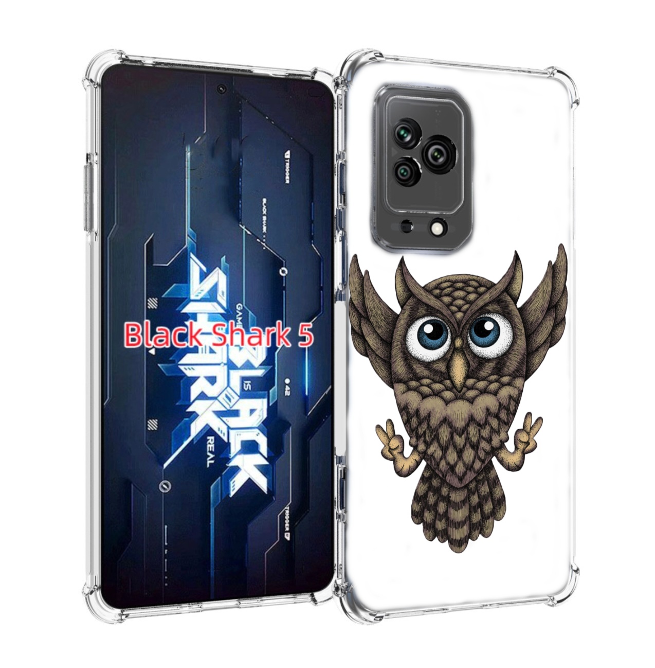 

Чехол MyPads Сова для Xiaomi Black Shark 5, Прозрачный, Tocco