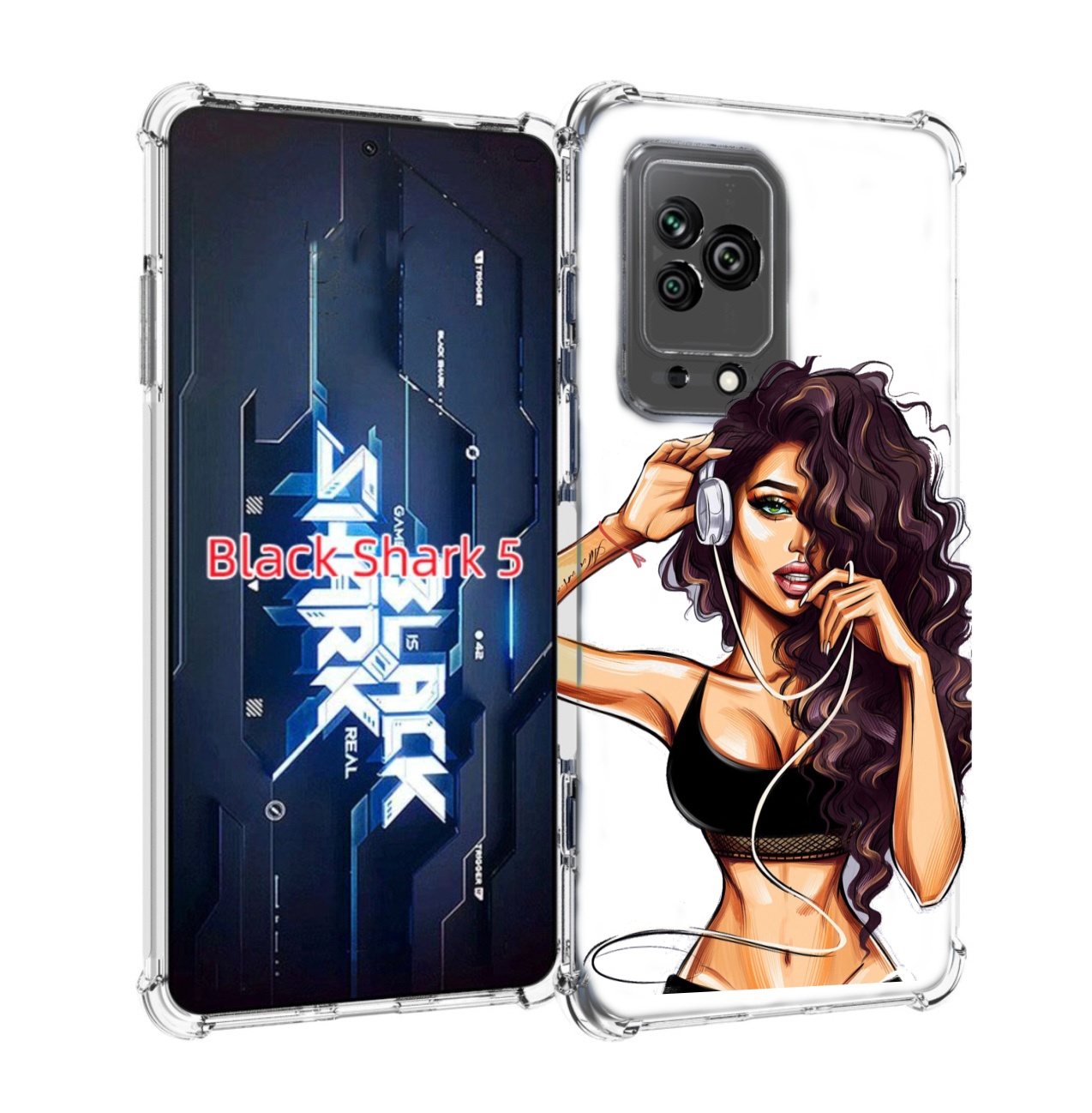 

Чехол MyPads Спортивная-девушка женский для Xiaomi Black Shark 5, Прозрачный, Tocco
