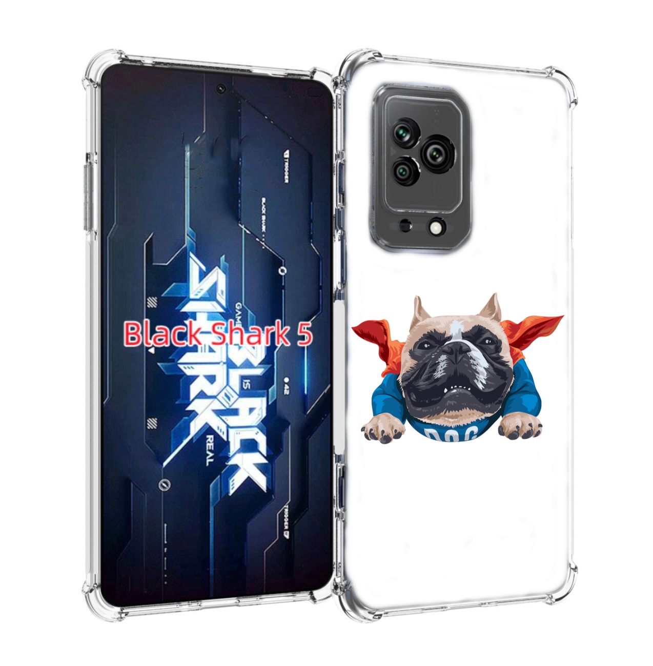 

Чехол MyPads Супер-Дог для Xiaomi Black Shark 5, Прозрачный, Tocco