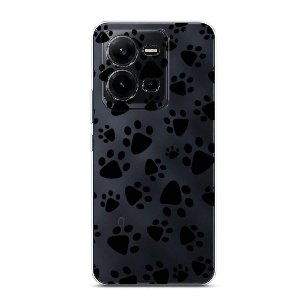 

Чехол Awog на Vivo V25 / Виво V25 "Лапки черные", Черный