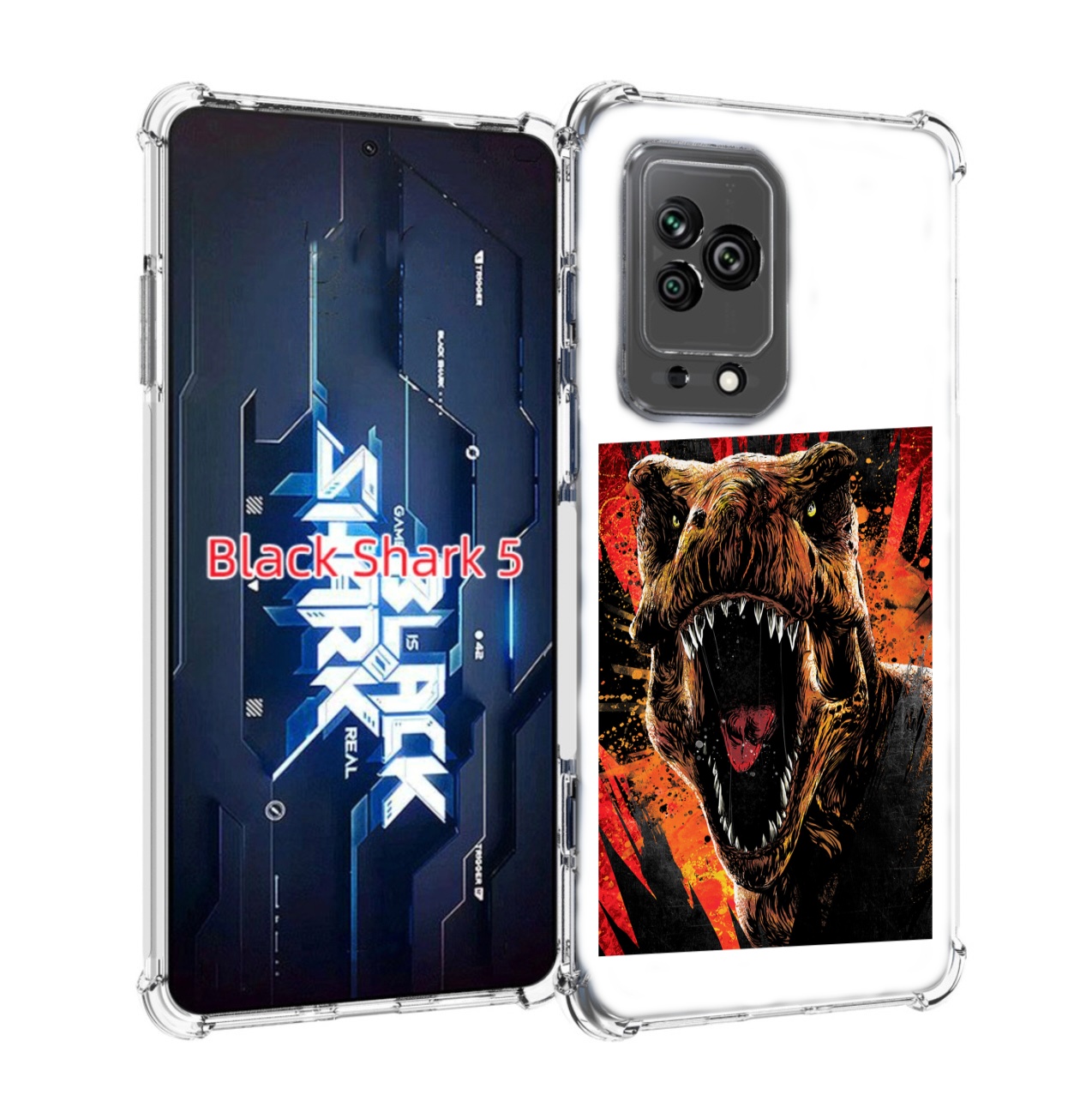 

Чехол MyPads Тиранозавр для Xiaomi Black Shark 5, Прозрачный, Tocco