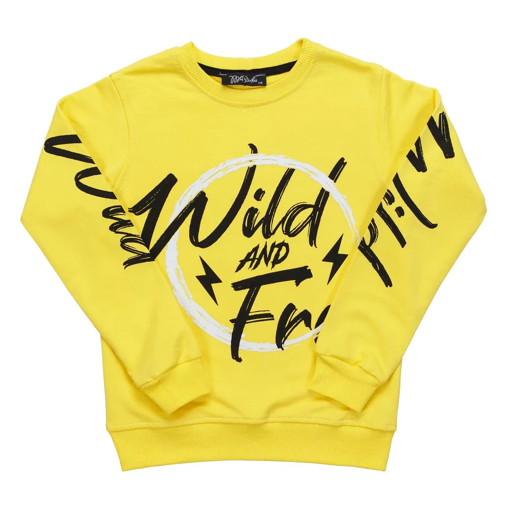 

Трикотажный джемпер для мальчика M-Bimbo 128 желтый, 4322, 4322