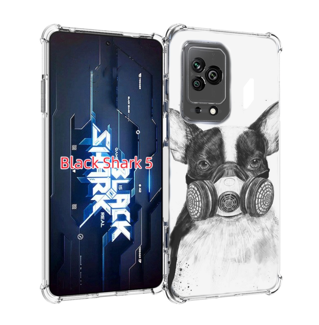 

Чехол MyPads Французский бульдог для Xiaomi Black Shark 5, Прозрачный, Tocco