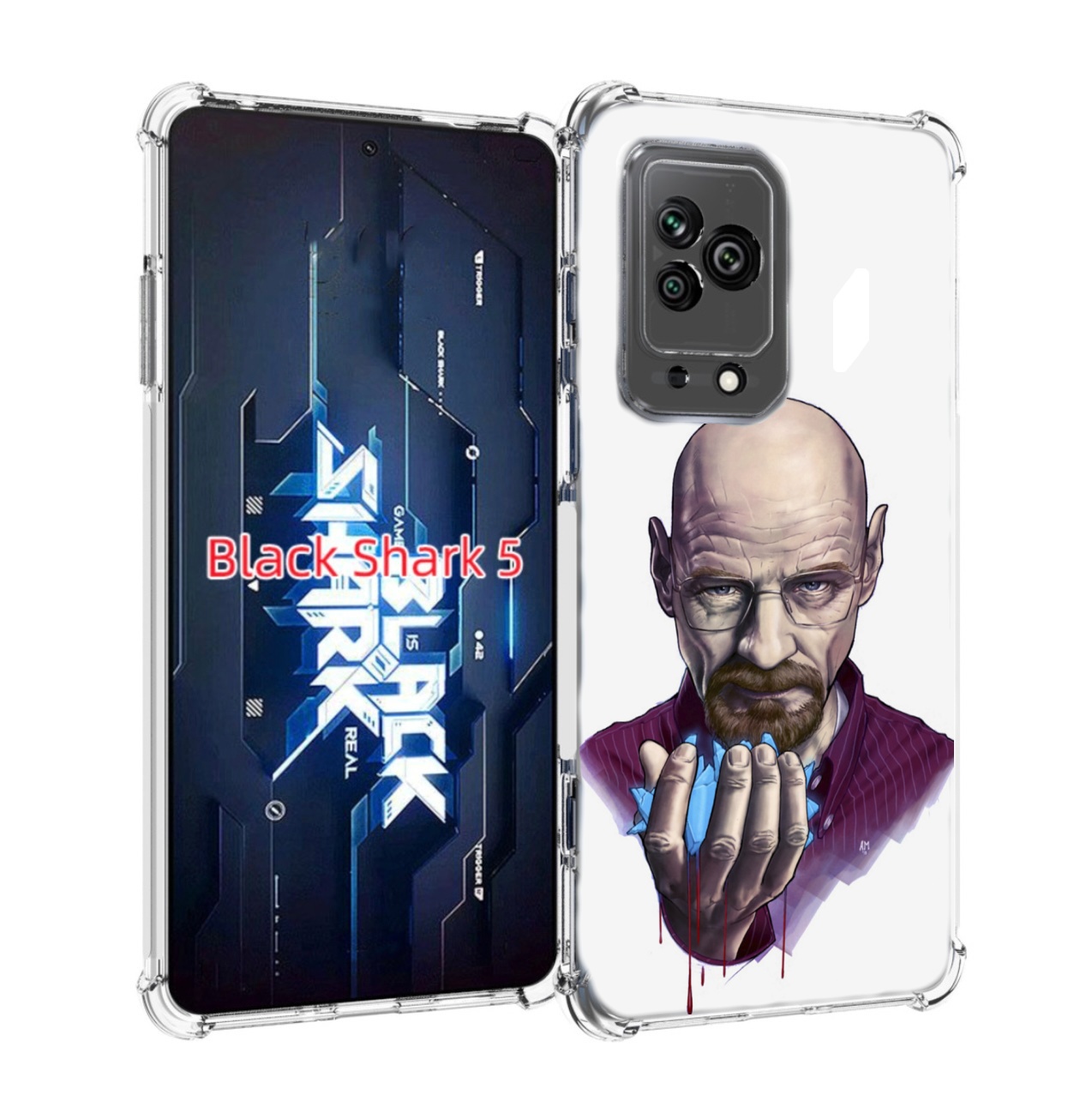 

Чехол MyPads Хайзенберг для Xiaomi Black Shark 5, Прозрачный, Tocco