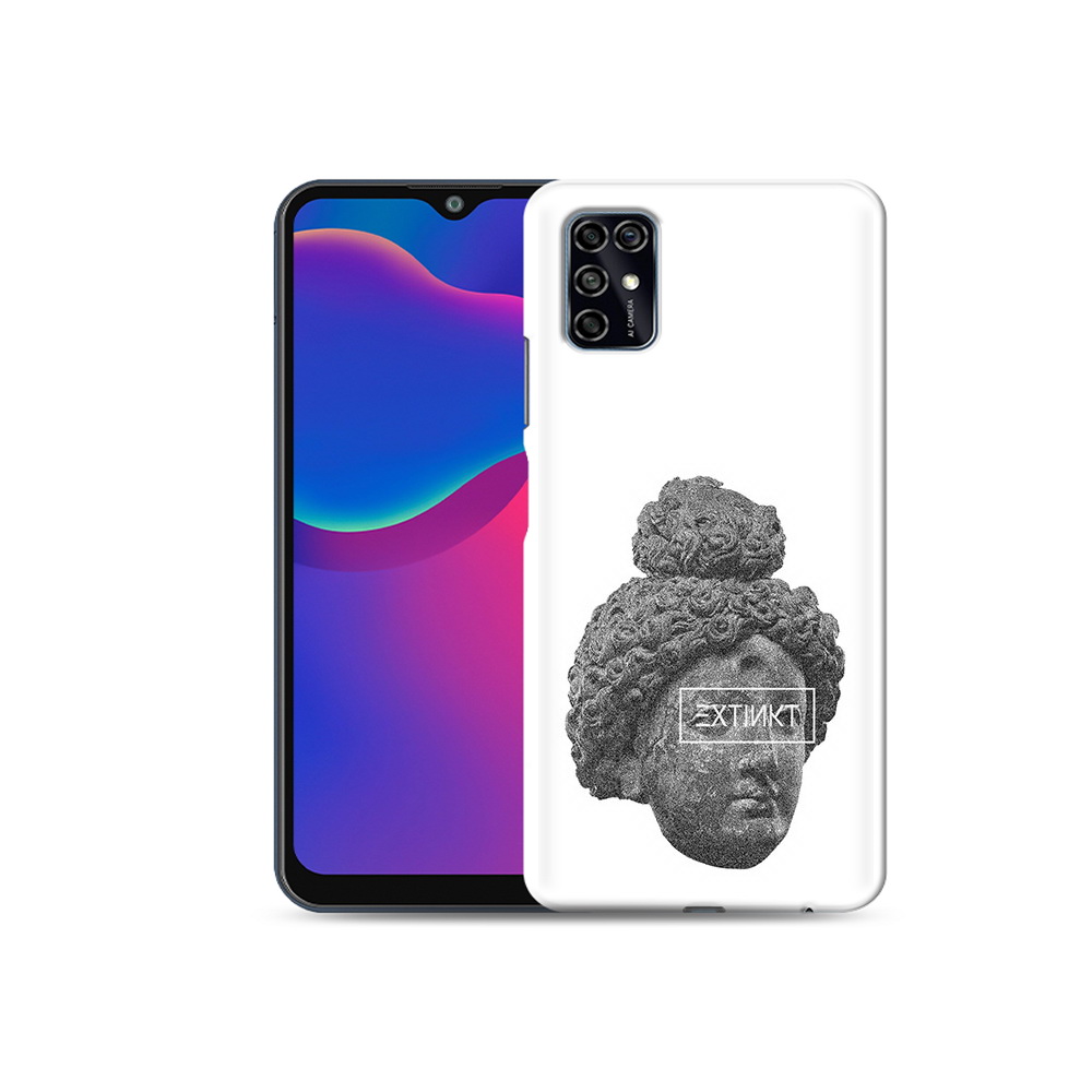 

Чехол MyPads Tocco для ZTE Blade V2020 Smart каменное лицо девушки (PT156449.459.383), Прозрачный, Tocco