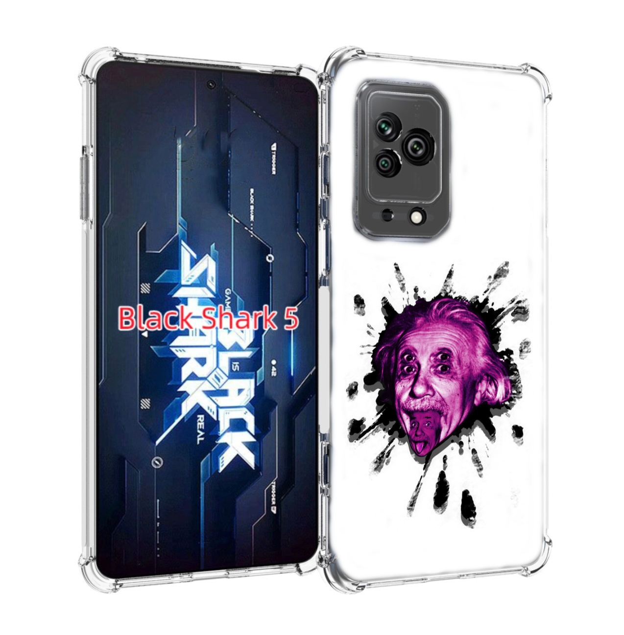 

Чехол MyPads Эйнштейн для Xiaomi Black Shark 5, Прозрачный, Tocco