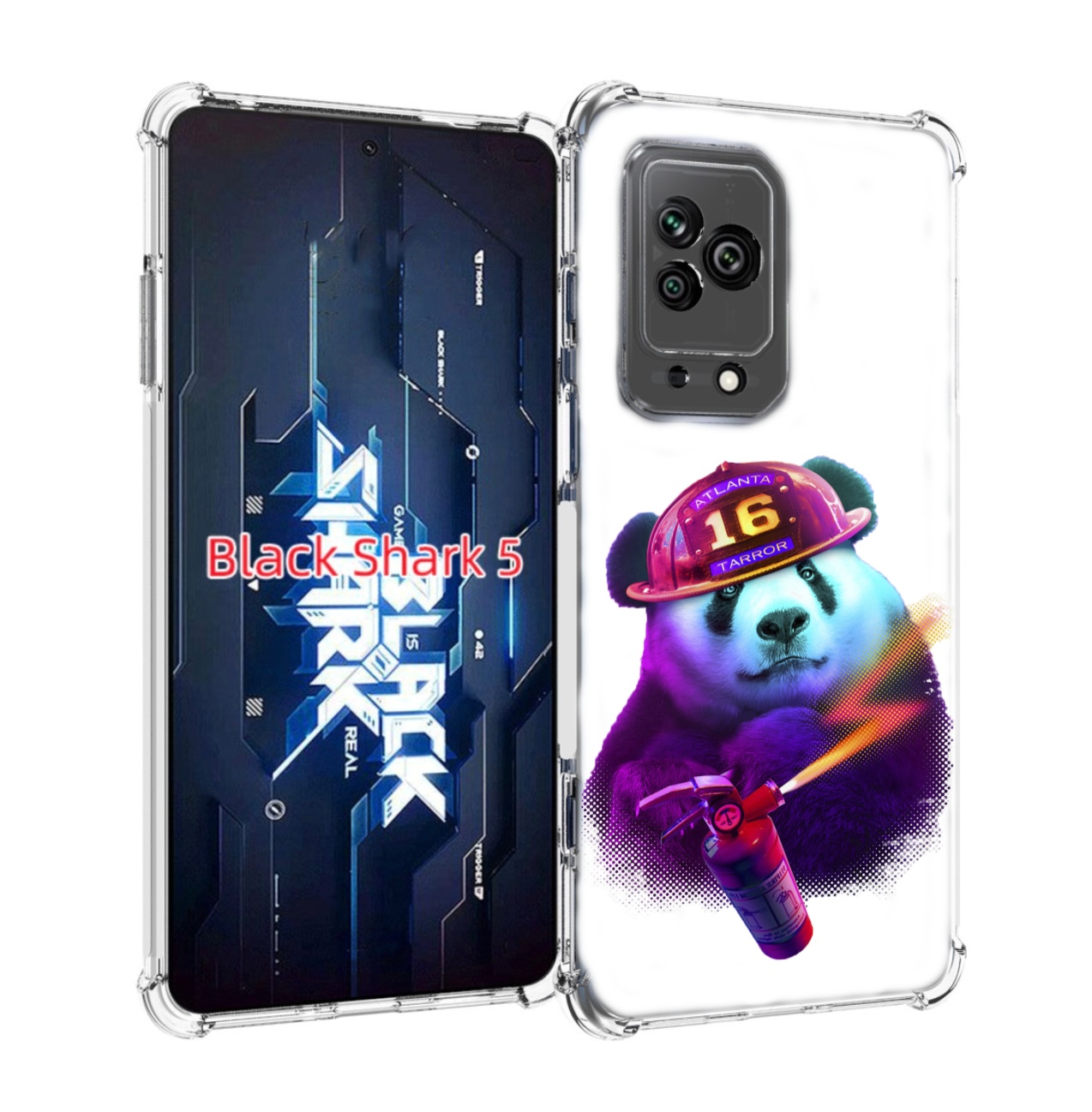 

Чехол MyPads Яркая панда детский для Xiaomi Black Shark 5, Прозрачный, Tocco