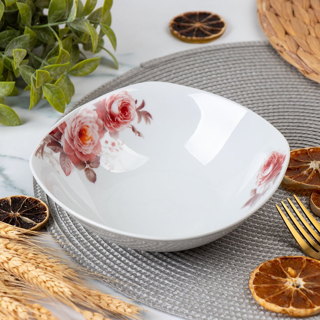 

Салатники Daniks Розы, керамика, 0,56 л 6 шт, Спектр-Салатники2-6