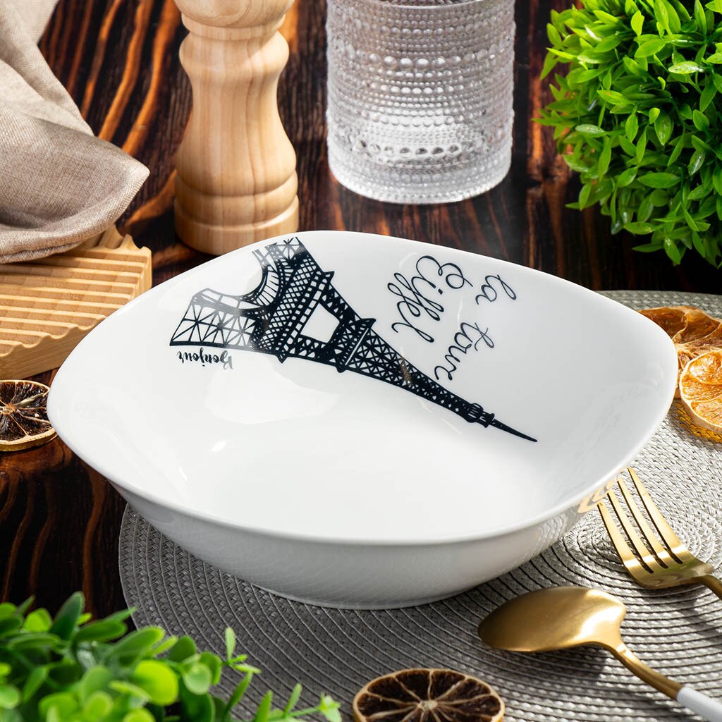 

Салатники Daniks Париж, керамика, 1,1 л 6 шт, Спектр-Салатники2-7