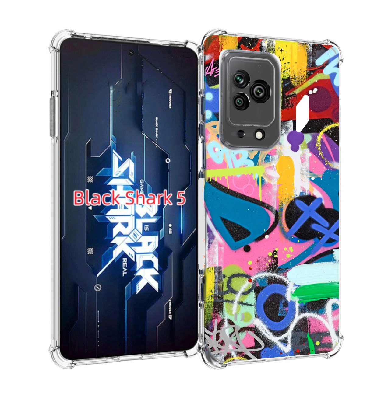 

Чехол MyPads абстракция-графити для Xiaomi Black Shark 5, Прозрачный, Tocco