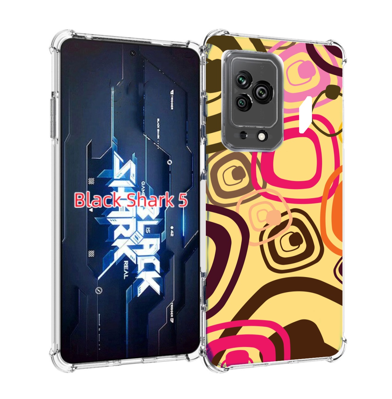 

Чехол MyPads абстракция-на-желтом-фоне для Xiaomi Black Shark 5, Прозрачный, Tocco