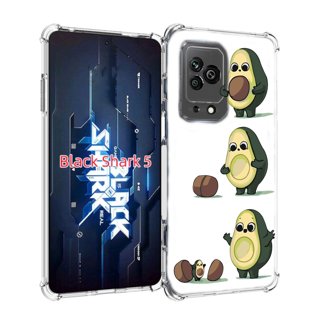 

Чехол MyPads авокадо-с-малышом для Xiaomi Black Shark 5, Прозрачный, Tocco