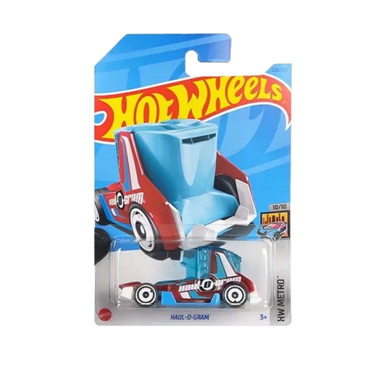 Машинка Hot Wheels грузовик HKG95 металлическая Haul-O-Gram голубой;красный машинка hot wheels hbl96 hcy76 металлическая 70 plymouth superbird