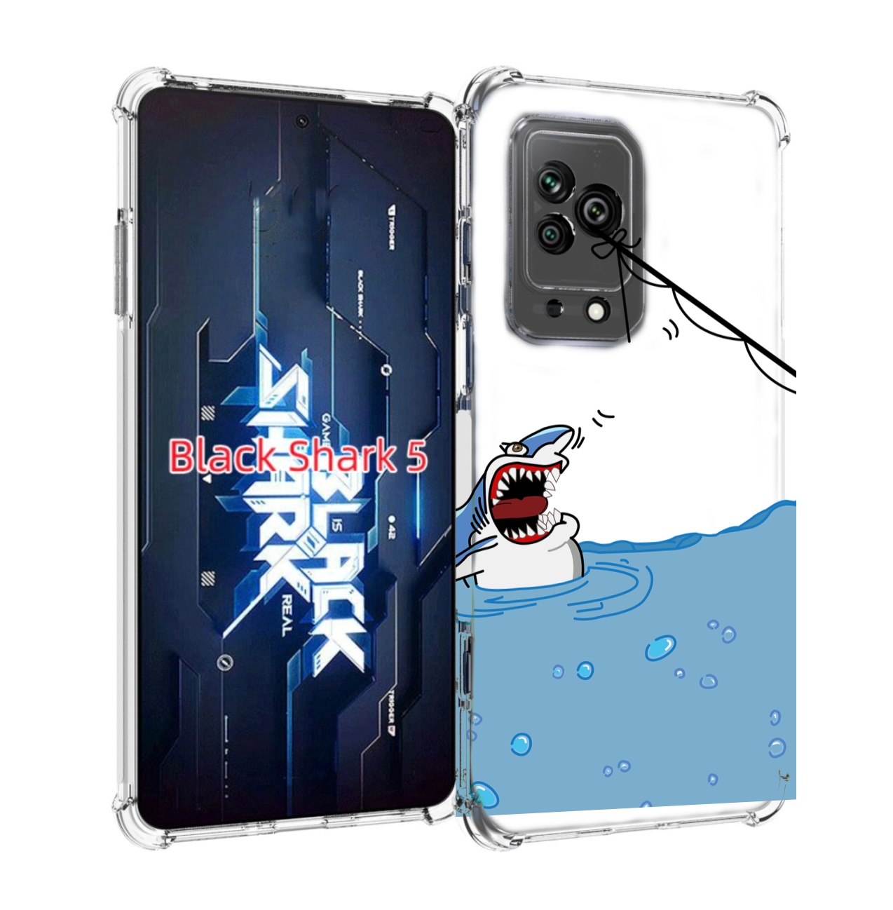 

Чехол MyPads акула-рисунок для Xiaomi Black Shark 5, Прозрачный, Tocco
