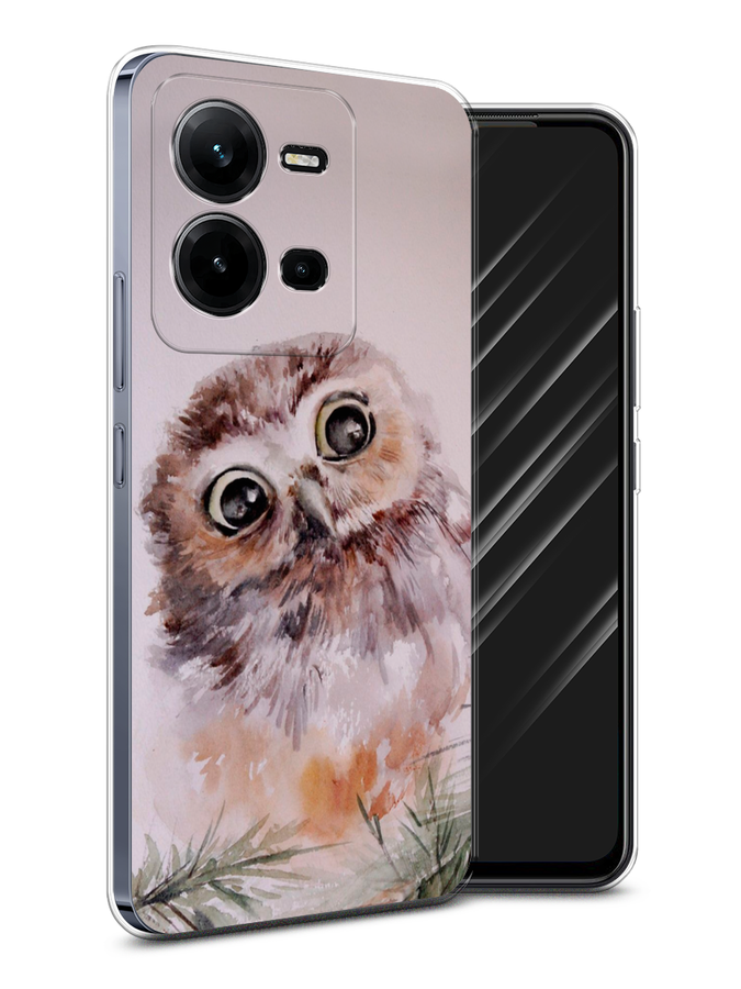 

Чехол Awog на Vivo V25e / Виво V25e "Сова на розовом", Розовый;коричневый