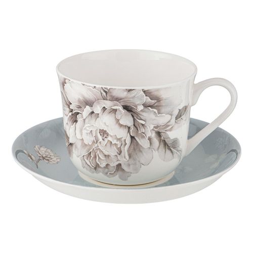 

Чайная пара Lefard White Flower 500 мл голубая, Голубой