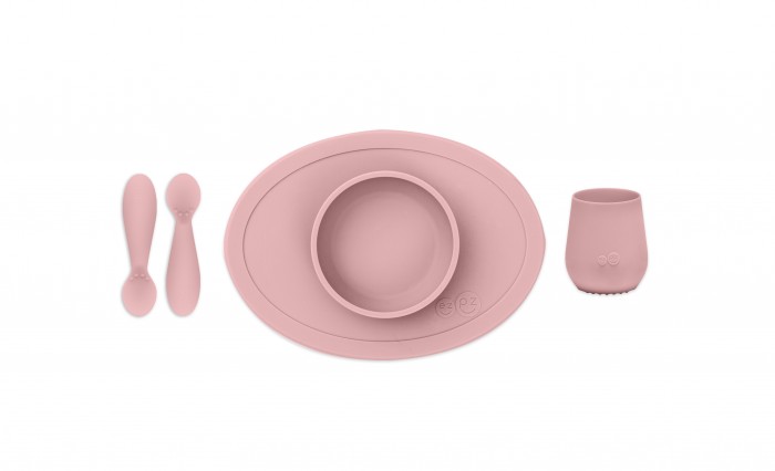 фото Набор посуды из 4-х предметов ezpz first food set розовый