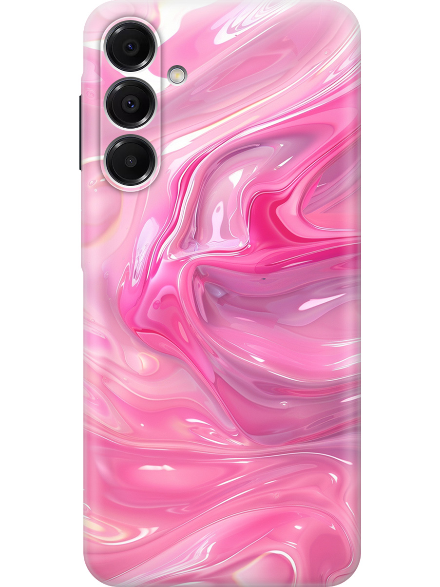 

Силиконовый чехол на Samsung Galaxy A16 с принтом "Розовые волны", Прозрачный;розовый, 786721731