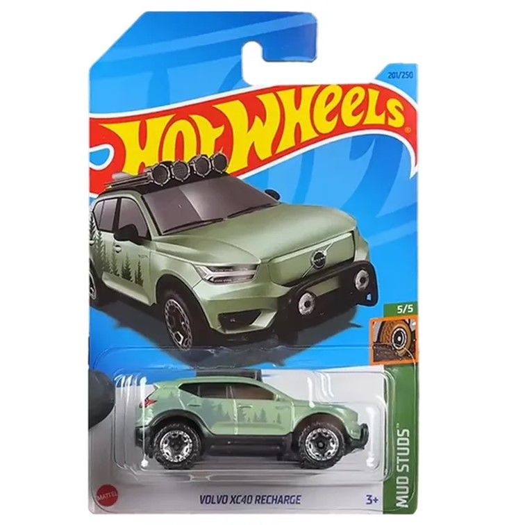 

Машинка Hot Wheels легковая машина HKG55 металлическая Volvo XC40 Recharge зеленый, HKG55