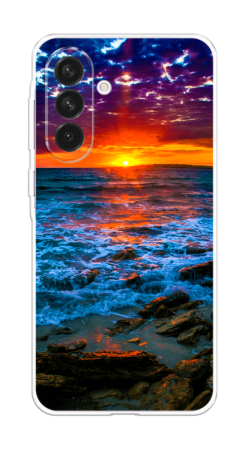 

Чехол на Samsung Galaxy A56 5G Закат 1, Оранжевый;синий, 2110850-1