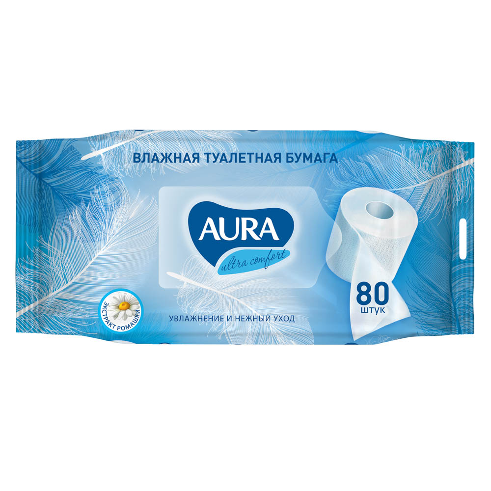 Туалетная бумага влажная Aura Ultra Comfort, без крышки 80 шт пылесос строительный bort bss 1212 1200 вт d 35 мм 30 л сек сухая и влажная уборка