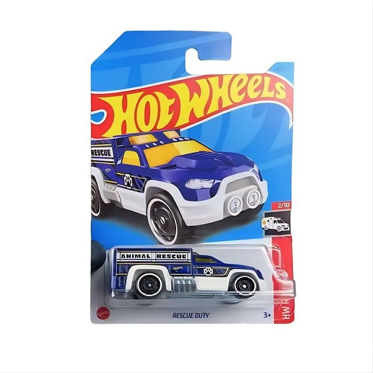 Машинка Hot Wheels скорая помощь HKJ20 металлическая Rescue Duty синий;белый машинка hot wheels скорая помощь hkj20 металлическая rescue duty синий белый