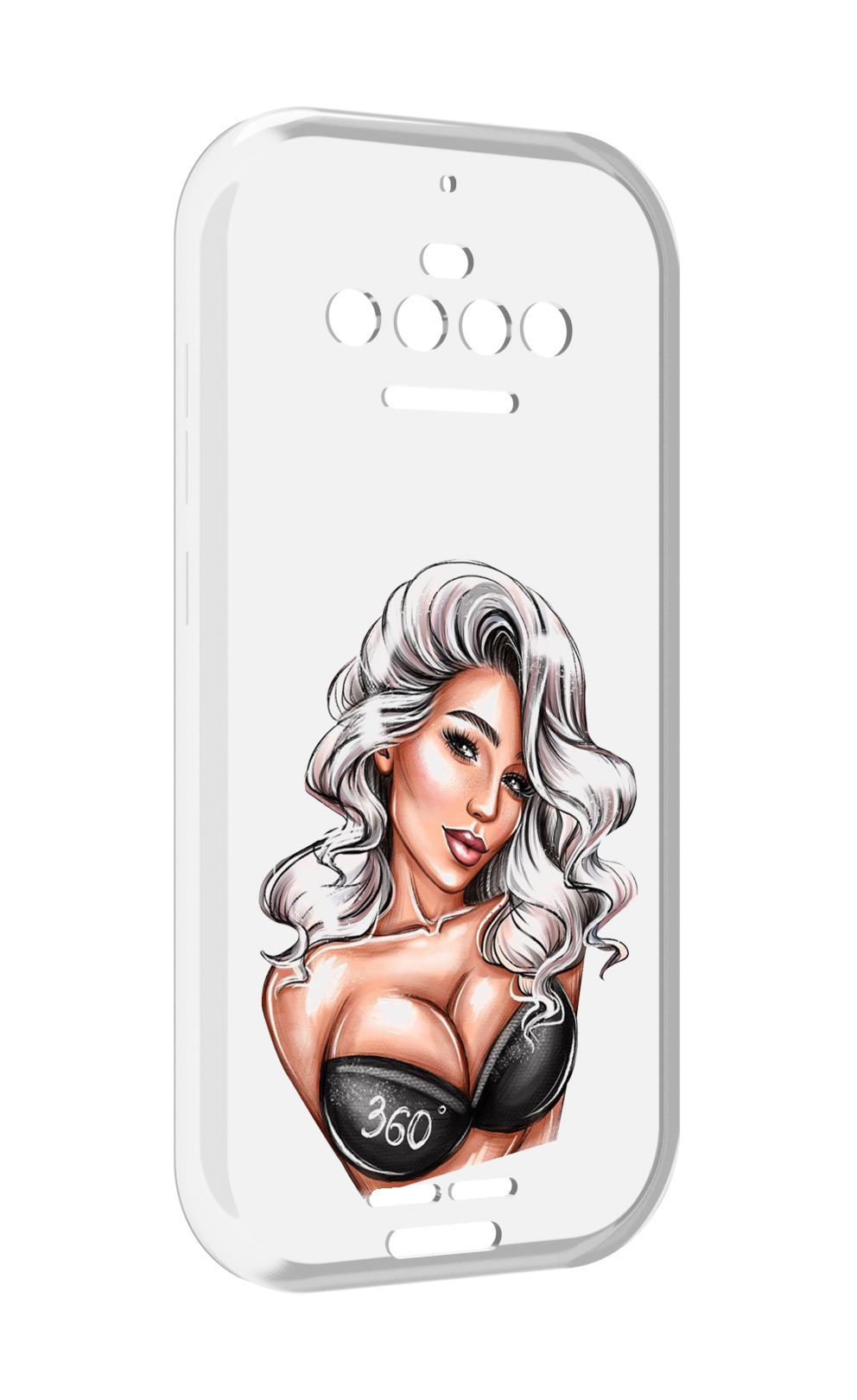 

Чехол MyPads ивлеева-рисунок женский для Oukitel F150 R2022, Прозрачный, Tocco
