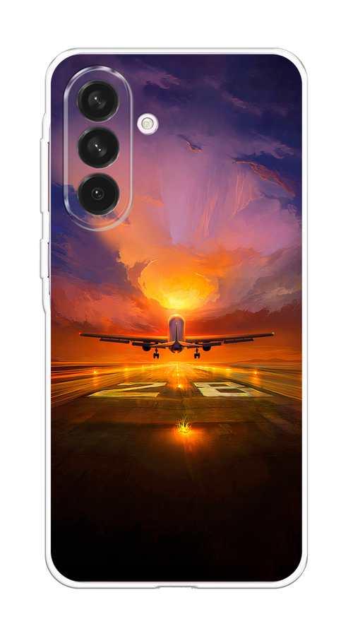 

Чехол на Samsung Galaxy A56 5G Самолет на посадке, Оранжевый;синий, 2110850-1