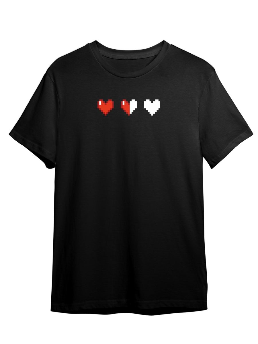 

Футболка унисекс Каждому Своё Minecraft/Здоровье/Pixel GMRT13 черная 2XL, Черный, "Minecraft/Здоровье/Pixel" GMRT13