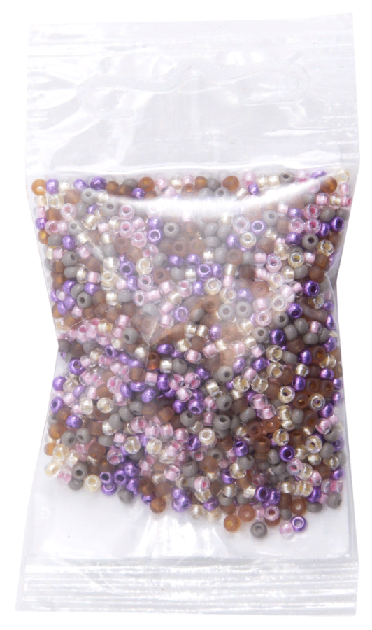 

Бисер Preciosa Чехия 10/0, 20 гр, 5 цветов, ассорти №3 (сиреневый), Фиолетовый