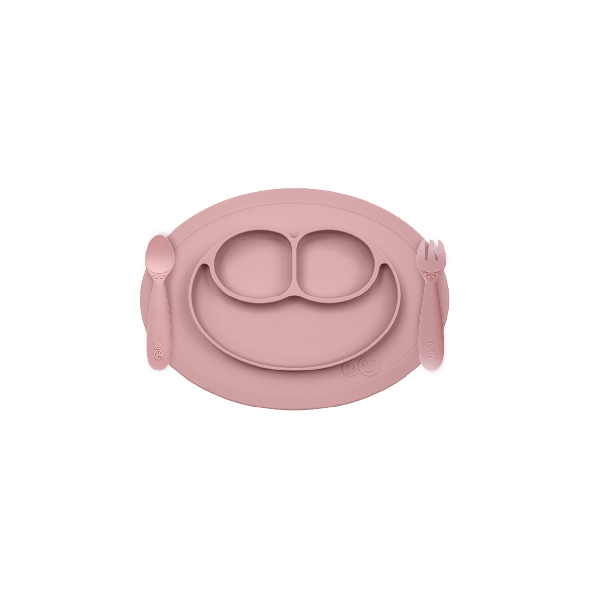 фото Набор посуды из 3-х предметов ezpz mini feeding set нежно-розовый