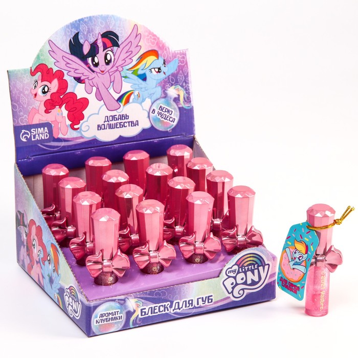 

Детский блеск для губ с открыткой "Добавь волшебства" My Little Pony 6 мл