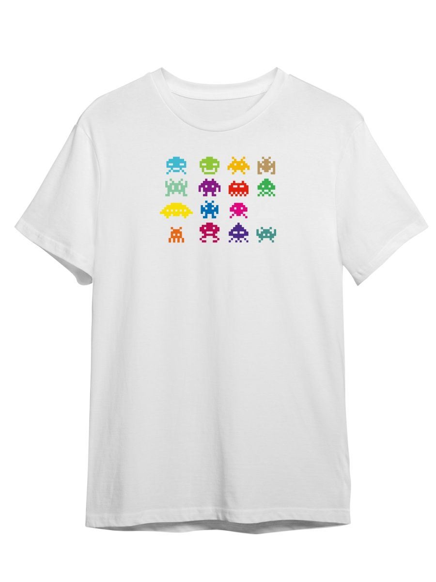 

Футболка унисекс Каждому Своё Space invaders/Космические захватчики/Pixel GMRT14 белая 2XL, Белый, "Space invaders/Космические захватчики/Pixel" GMRT14