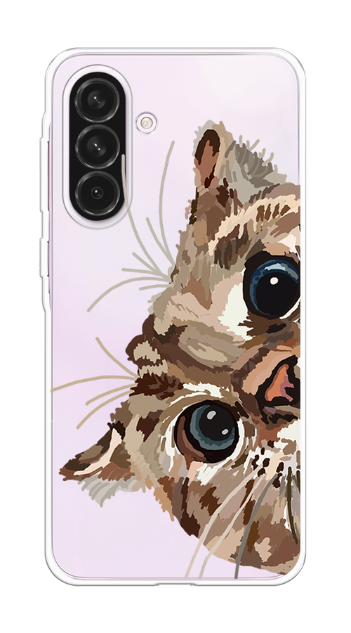 

Чехол на Samsung Galaxy A56 5G Любопытный кот, Коричневый;синий;черный, 2110850-1
